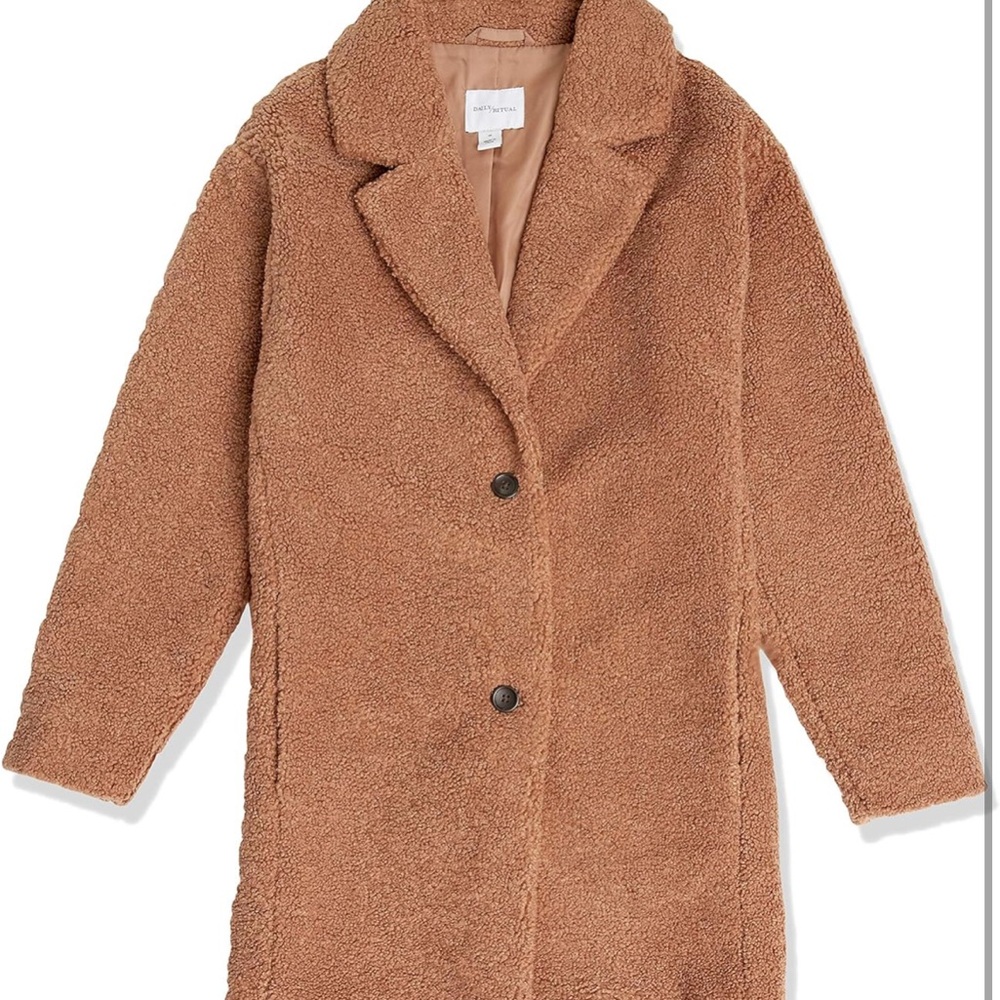 Daily Ritual Brown Teddy Jacket - Picture 11 of 12